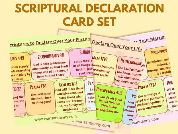 Scriptural Declaration Compilation Cards (Set of 7)<br>(Digital Product Only) - Image 6