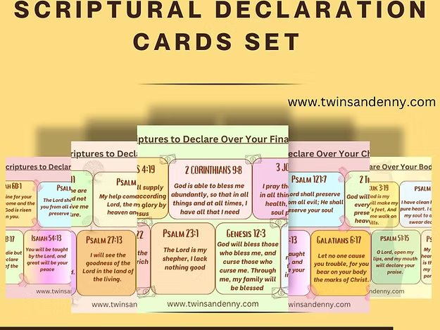 Scriptural Declaration Compilation Cards (Set of 7)<br>(Digital Product Only) - Image 3