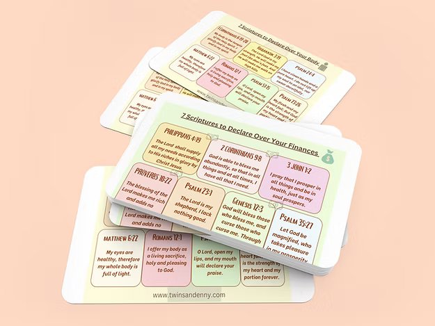 Scriptural Declaration Compilation Cards (Set of 7)<br>(Digital Product Only)