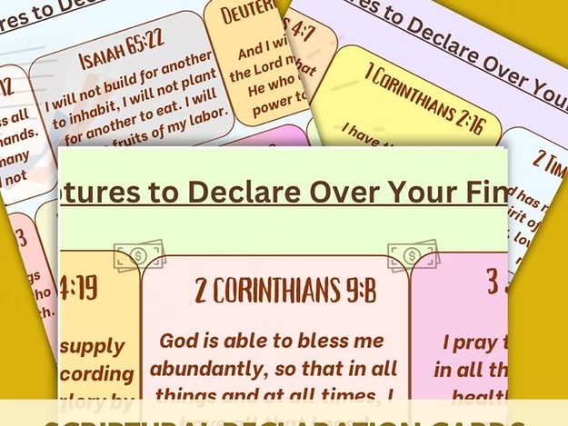 Scriptural Declaration Compilation Cards (Set of 7)<br>(Digital Product Only) - Image 4