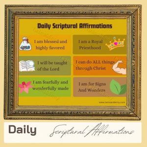 Daily Scriptural Affirmation Card<br>(Digital Product Only)