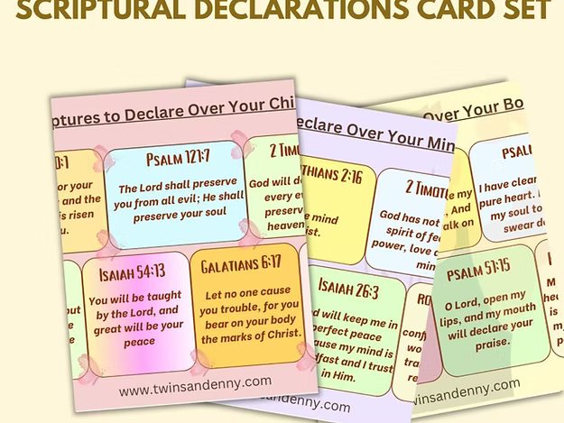 Scriptural Declaration Compilation Cards (Set of 7)<br>(Digital Product Only) - Image 5